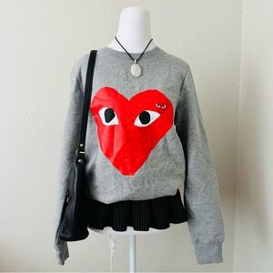 Comme des Garçons Play grey sweatshirt